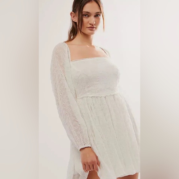 Free People Malina Mini Dress. NWOT. Sea salt - Picture 10 of 10